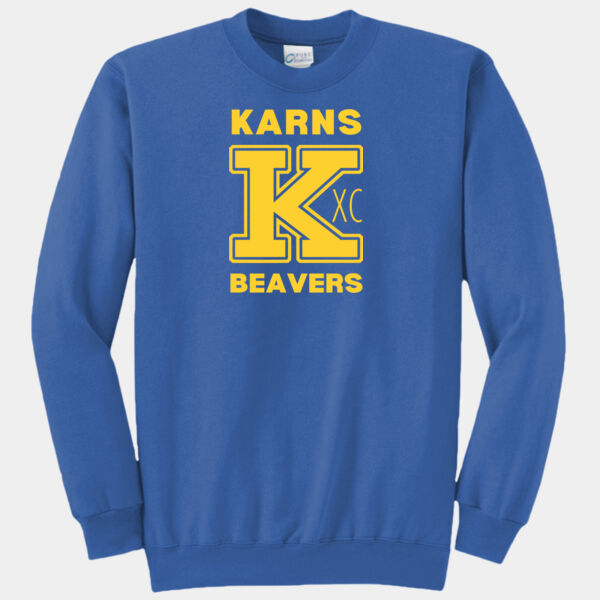 Karns  Beavers Printed - Core Fleece Crewneck Sweatshirt Thumbnail