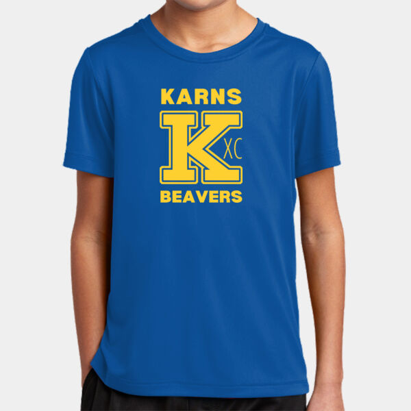 Karns  Beavers Printed - Youth Posi UV ® Pro Tee Thumbnail