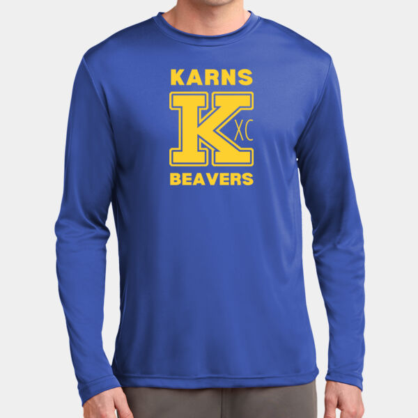 Karns  Beavers Printed - Long Sleeve PosiCharge ® Competitor™ Tee  Thumbnail