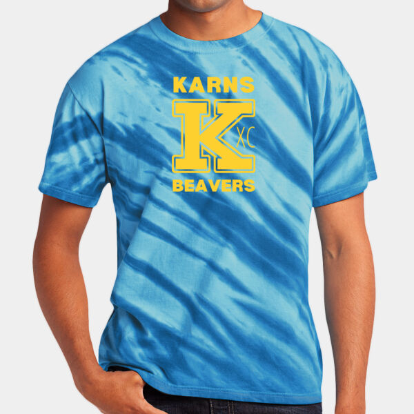 Karns  Beavers Printed - Tiger Stripe Tie Dye Tee Thumbnail