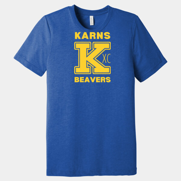 Karns  Beavers Printed - Unisex Triblend Short Sleeve Tee Thumbnail