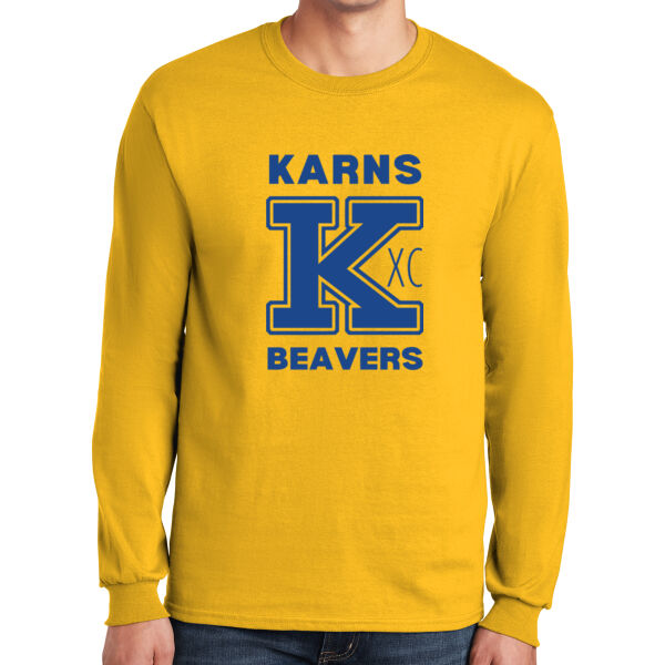 Karns  Beavers Printed - Ultra Cotton ® 100% Cotton Long Sleeve T Shirt Thumbnail