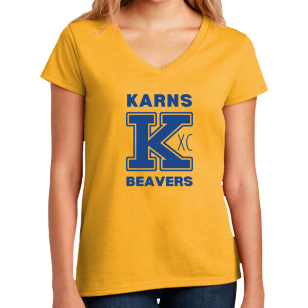 Karns  Beavers Printed - Women's Re Tee V Neck Thumbnail