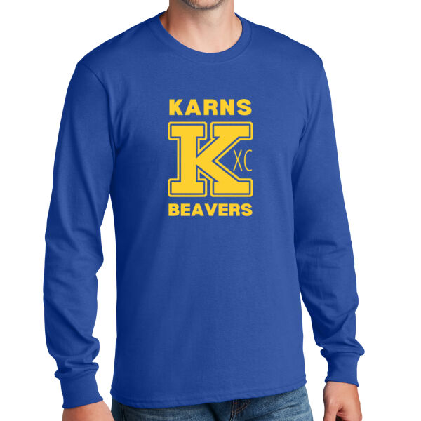Karns  Beavers Printed - Long Sleeve Core Cotton Tee Thumbnail