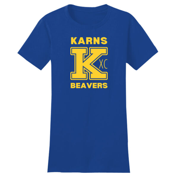 Karns  Beavers Printed - Women's Fitted The Concert Tee ® Thumbnail