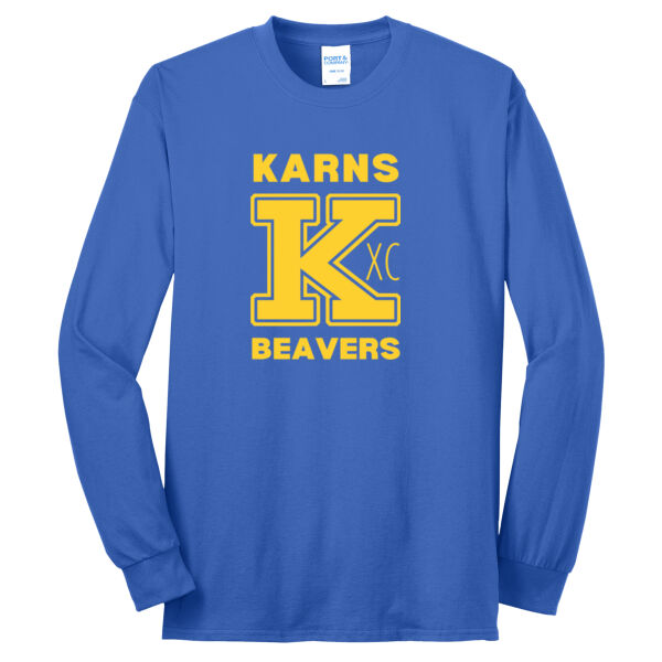 Karns  Beavers Printed - Long Sleeve Core Blend Tee Thumbnail