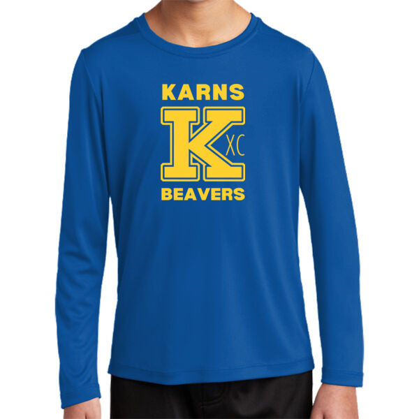 Karns  Beavers Printed - Youth Posi UV ® Pro Long Sleeve Tee Thumbnail