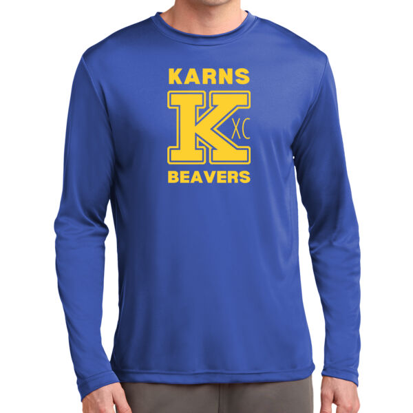 Karns  Beavers Printed - Long Sleeve PosiCharge ® Competitor™ Tee  Thumbnail