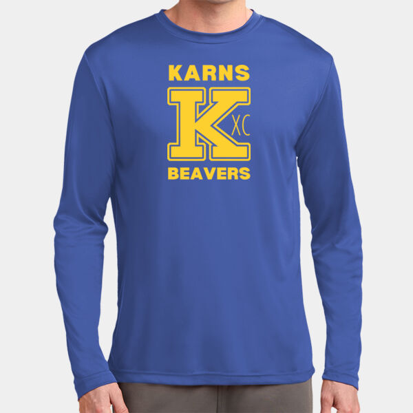 Karns  Beavers Printed - Tall Long Sleeve PosiCharge ® Competitor™ Tee Thumbnail