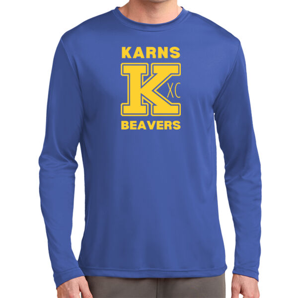 Karns  Beavers Printed - Tall Long Sleeve PosiCharge ® Competitor™ Tee Thumbnail