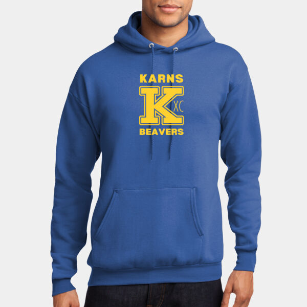 Karns  Beavers Printed - Core Fleece Pullover Hooded Sweatshirt Thumbnail