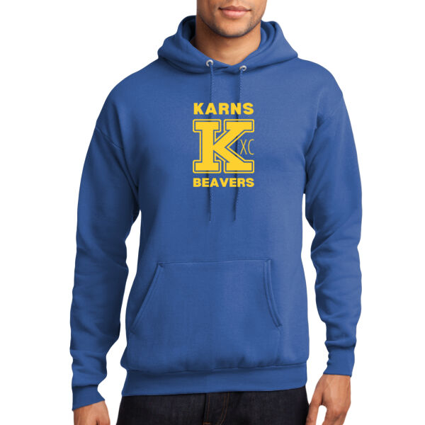 Karns  Beavers Printed - Core Fleece Pullover Hooded Sweatshirt Thumbnail