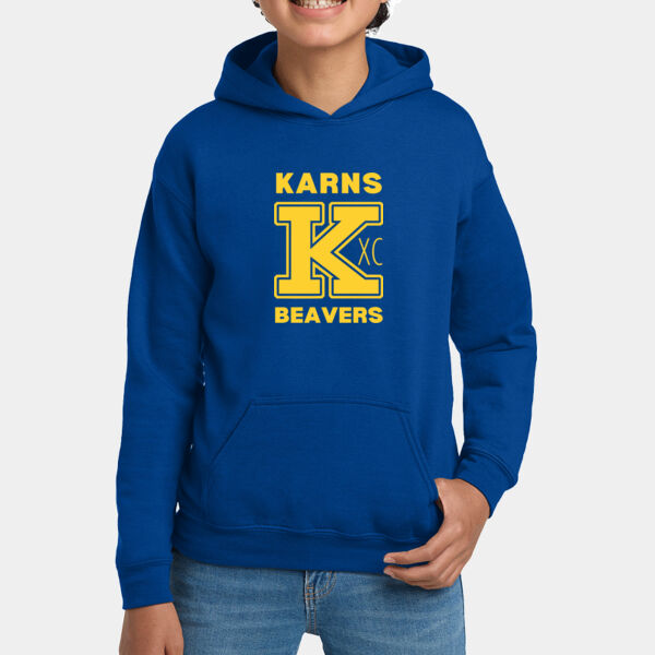 Karns  Beavers Printed - Youth Heavy Blend Hooded Sweatshirt Thumbnail