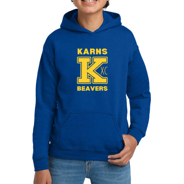 Karns  Beavers Printed - Youth Heavy Blend Hooded Sweatshirt Thumbnail