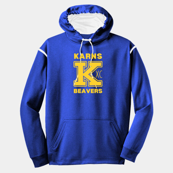 Karns  Beavers Printed - Tech Fleece Colorblock Hooded Sweatshirt Thumbnail
