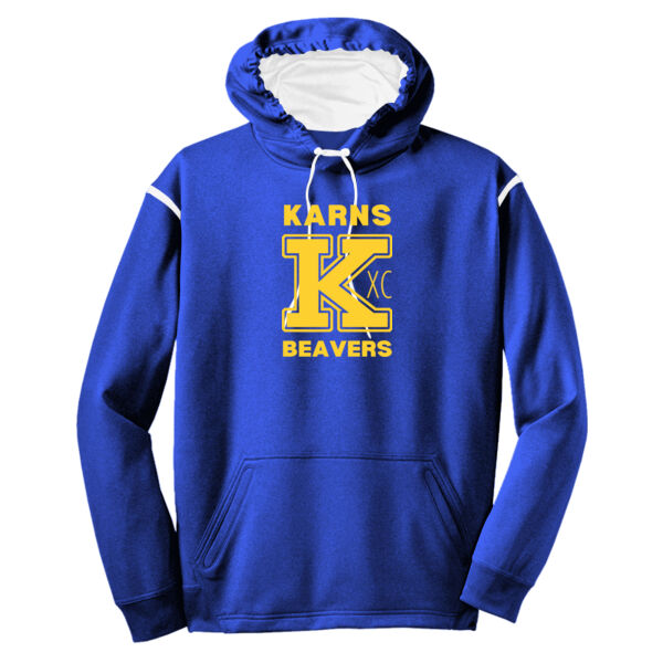 Karns  Beavers Printed - Tech Fleece Colorblock Hooded Sweatshirt Thumbnail