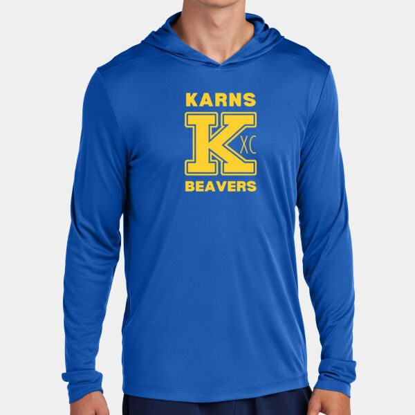Karns  Beavers Printed - Posi UV ® Pro Long Sleeve Hoodie Thumbnail