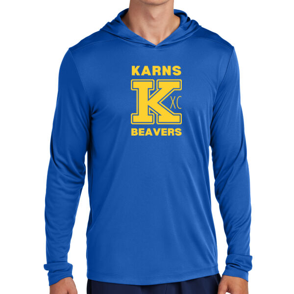 Karns  Beavers Printed - Posi UV ® Pro Long Sleeve Hoodie Thumbnail