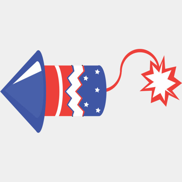 Red White Blue Fireworks Rocket 1 Thumbnail