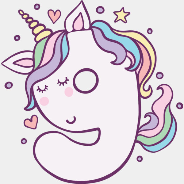 Nine Birthday Unicorn Number 1 Thumbnail