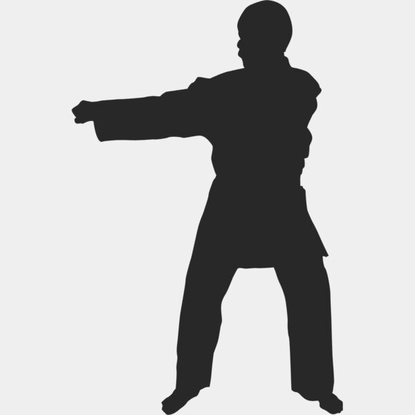 Martial Arts Fighter Silhouette 3 Thumbnail