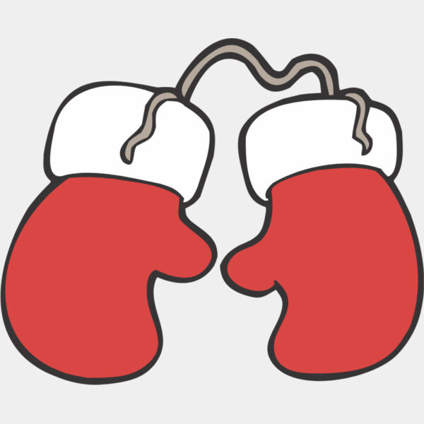 Christmas Santa Claus Gloves Mittens 1 Thumbnail