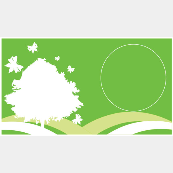 Green Tree Business Card Background 2 Thumbnail