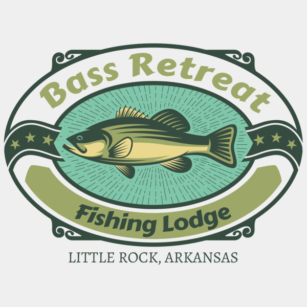 Freshwater Bass Fish Fishing Template 1 Thumbnail